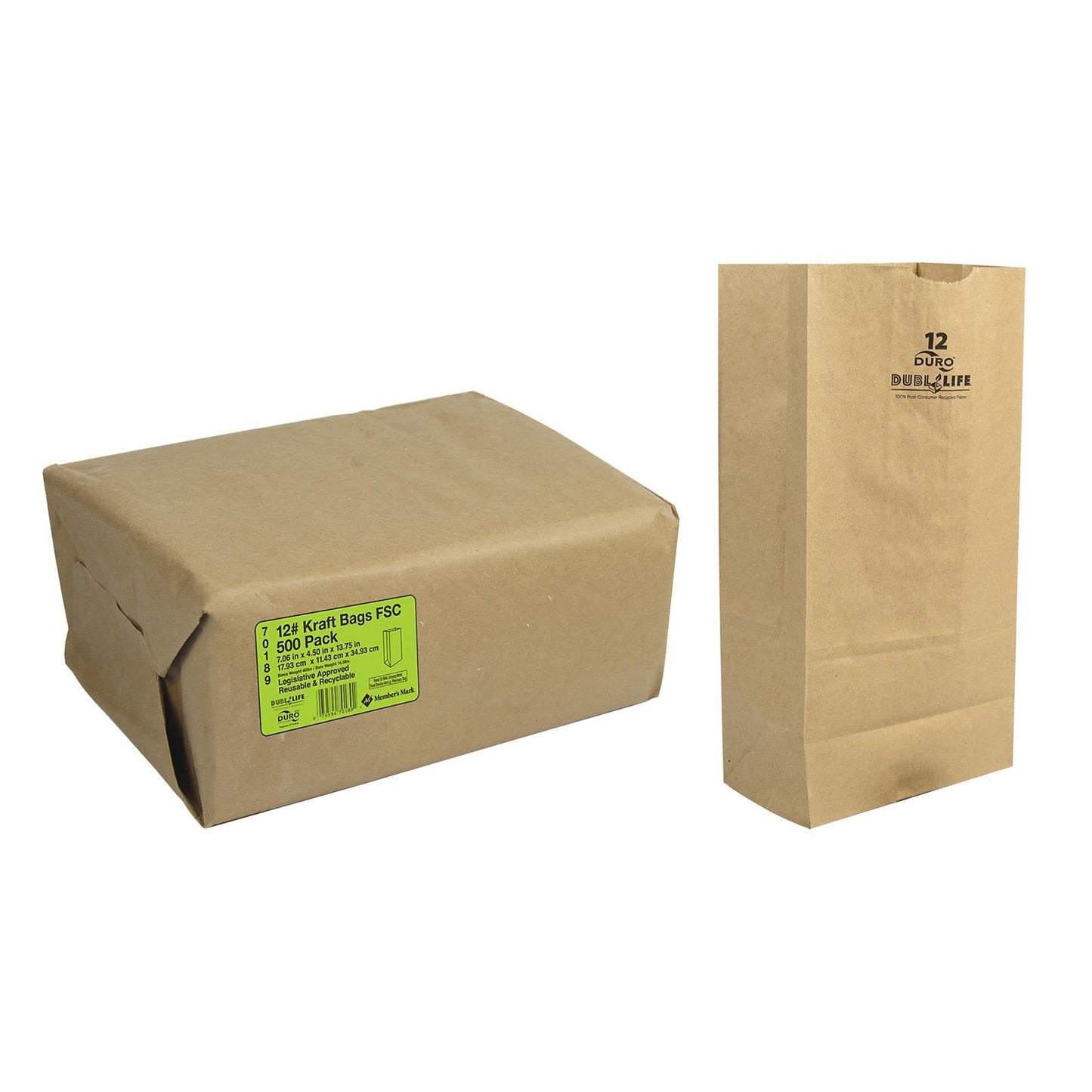 Paper Bag #12 KRAFT