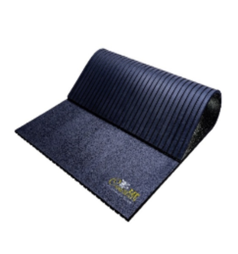 Rubber/Stable Cow Mat - Amoebic Top with Grooved Bottom - Straight Edge
