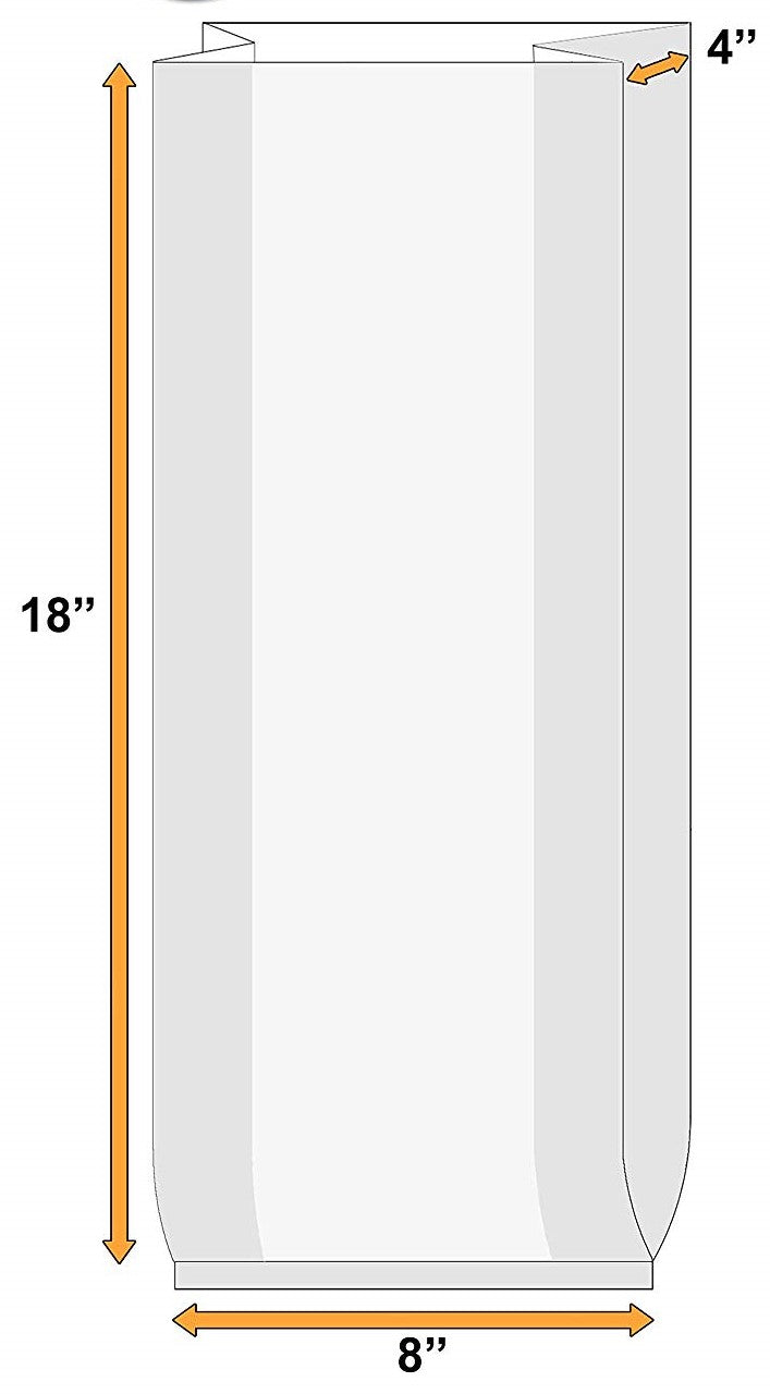 8X4X18 CLEAR BAGS